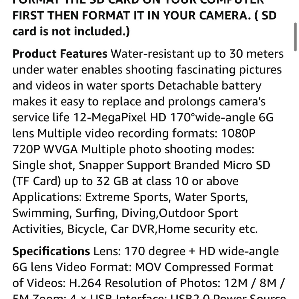 WiFi Action Waterproof Camera - 1080P - Picture 11 of 12